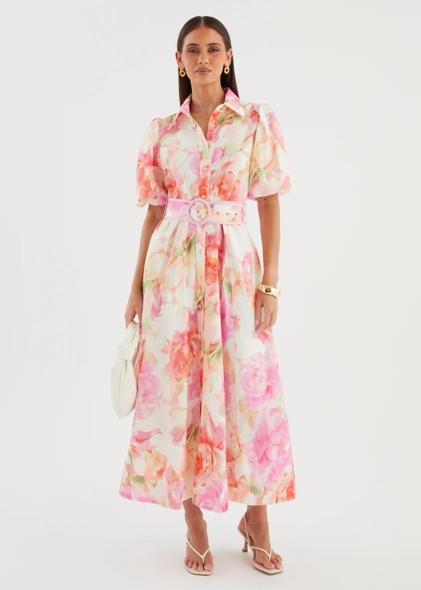 Hermione Maxi Dress - Pink Gardenia - Image 3