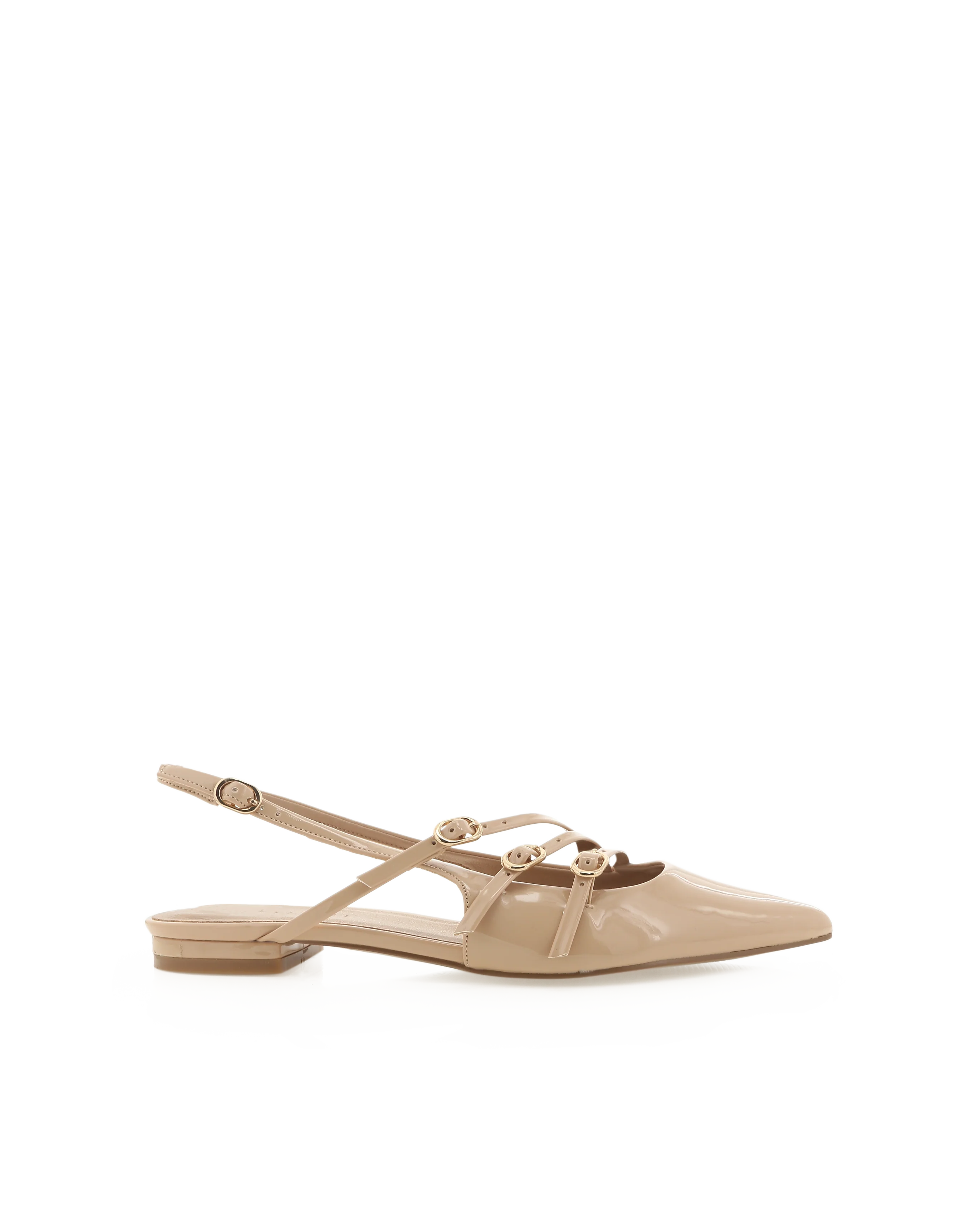 Hettie Flats - Beige Patent - Image 2