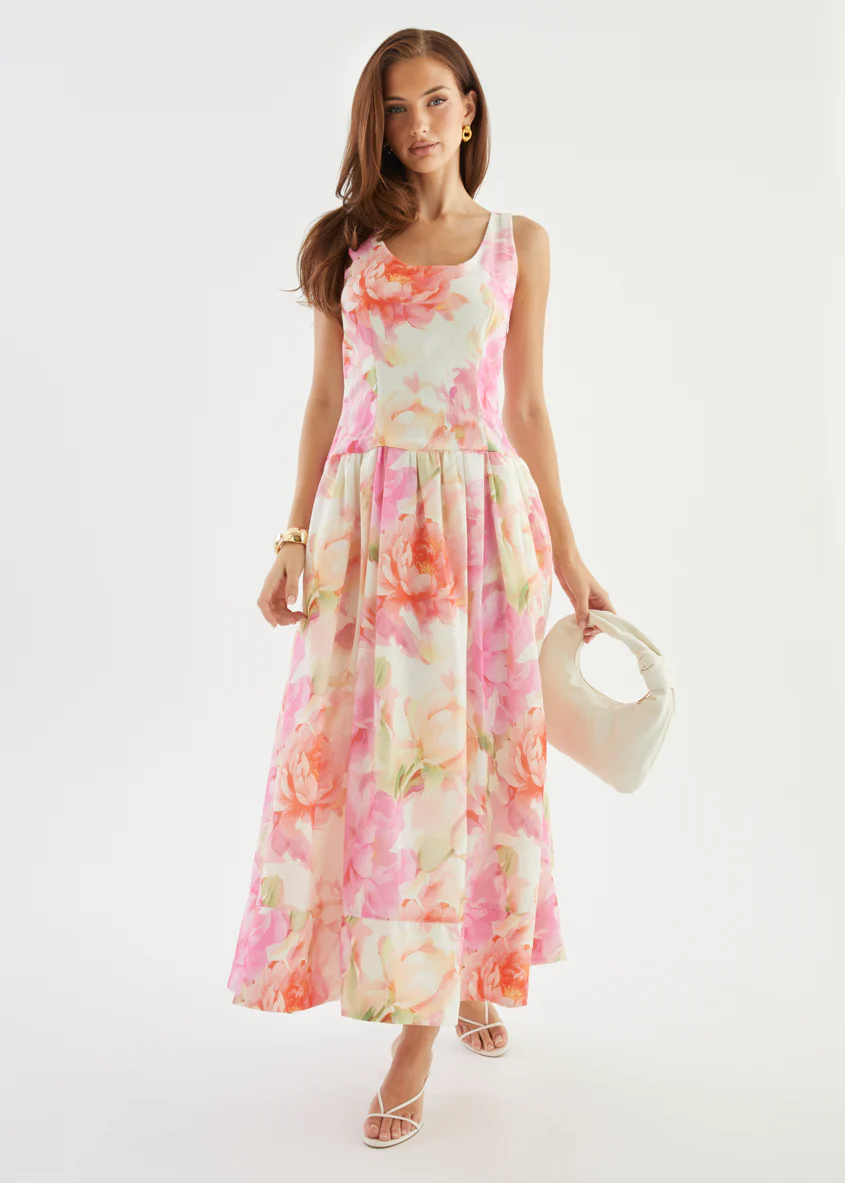Hilarie Maxi Dress - Pink Gardenia - Image 11