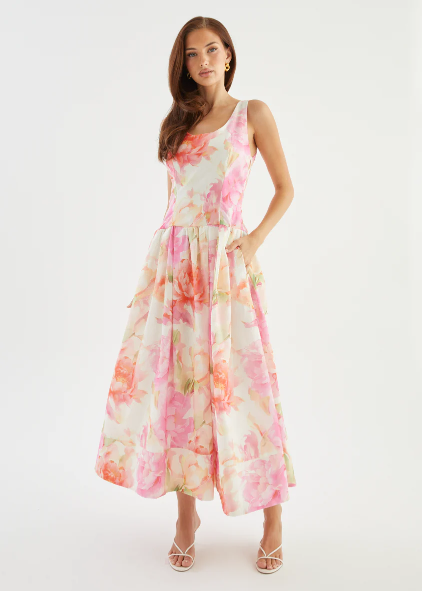 Hilarie Maxi Dress - Pink Gardenia - Image 13