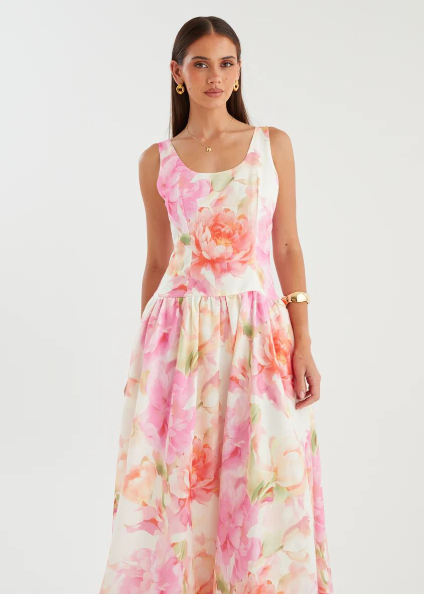 Hilarie Maxi Dress - Pink Gardenia - Image 4