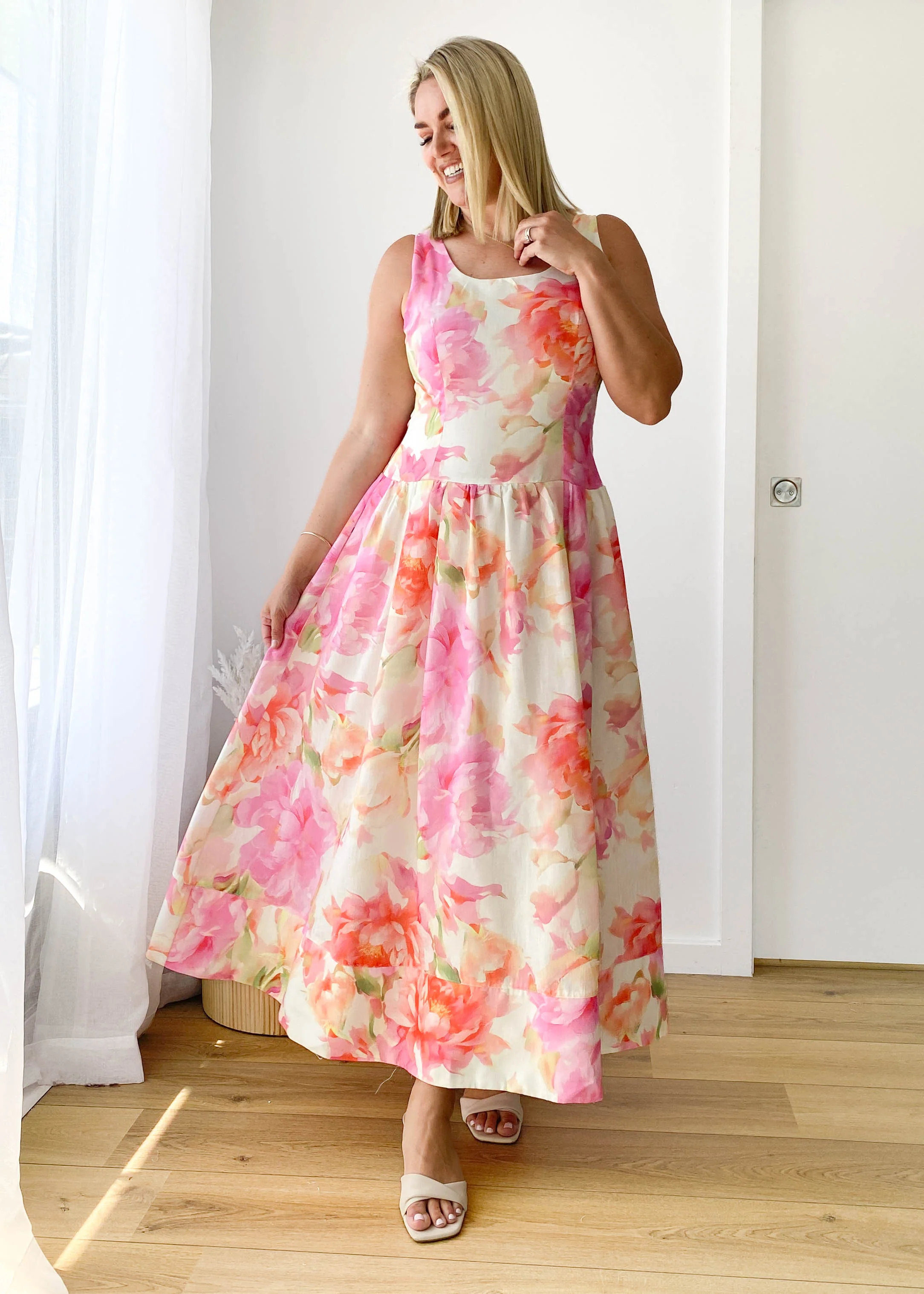 Hilarie Maxi Dress - Pink Gardenia - Image 5