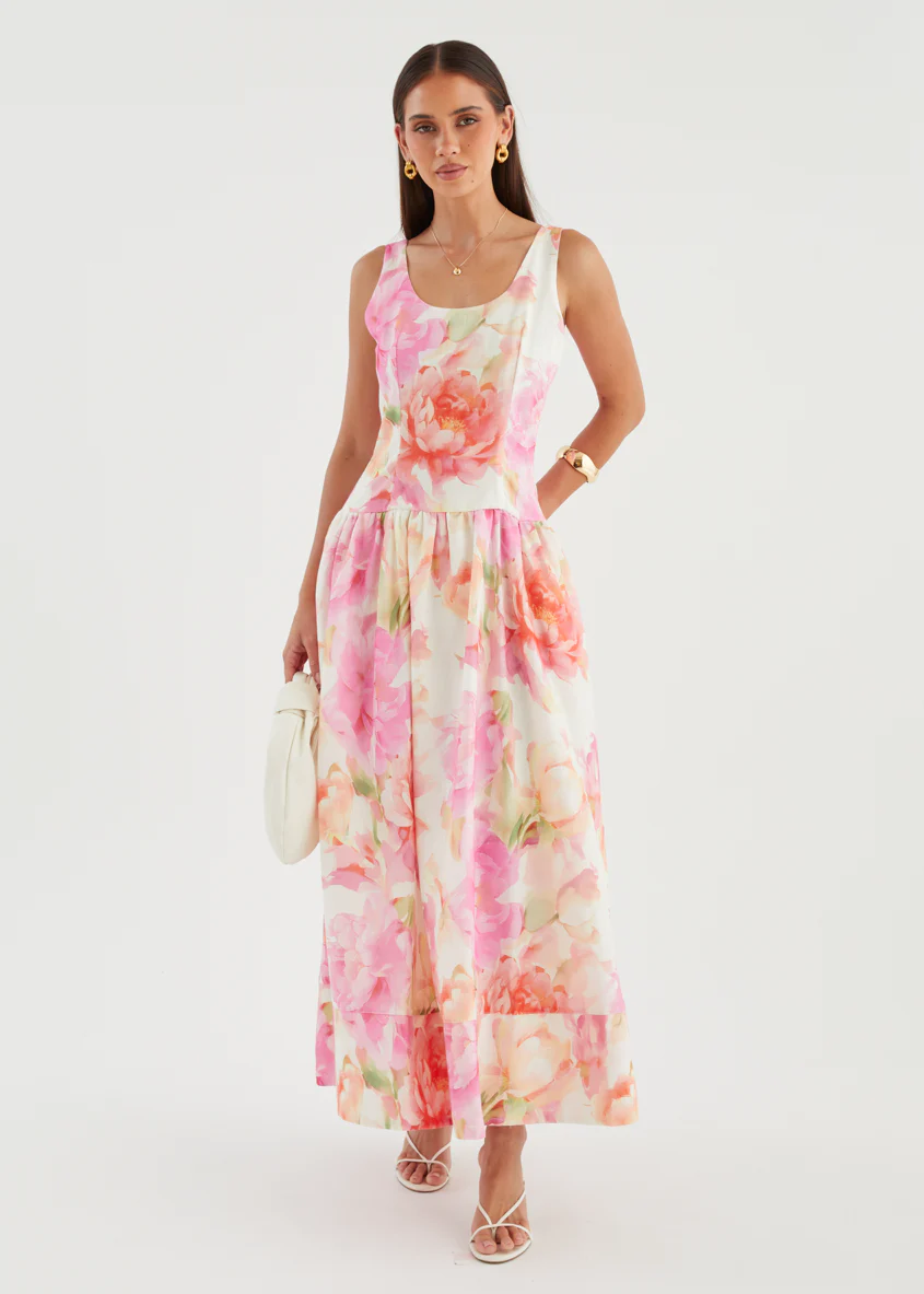 Hilarie Maxi Dress - Pink Gardenia - Image 6