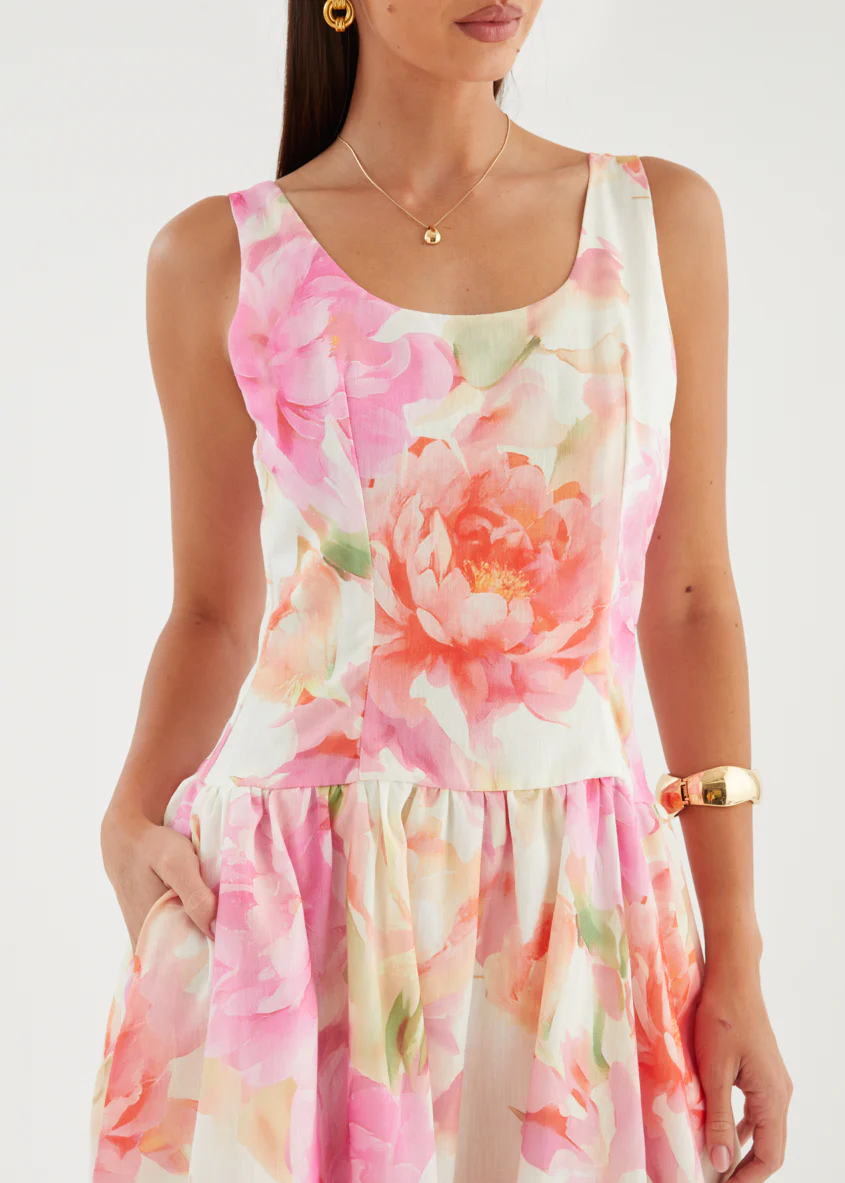 Hilarie Maxi Dress - Pink Gardenia - Image 9