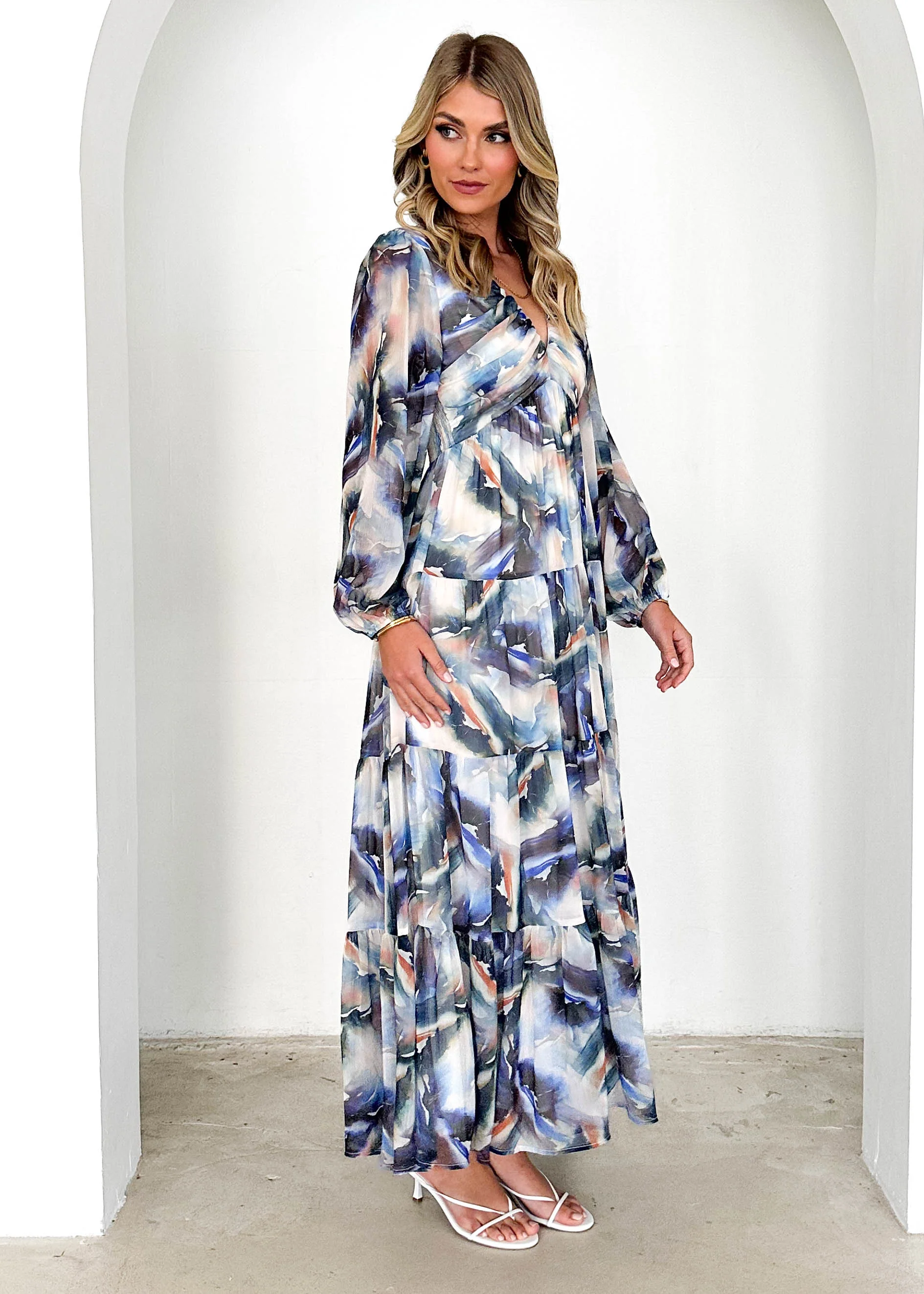 Hysteria Maxi Dress - Saphire Abstract - Image 3