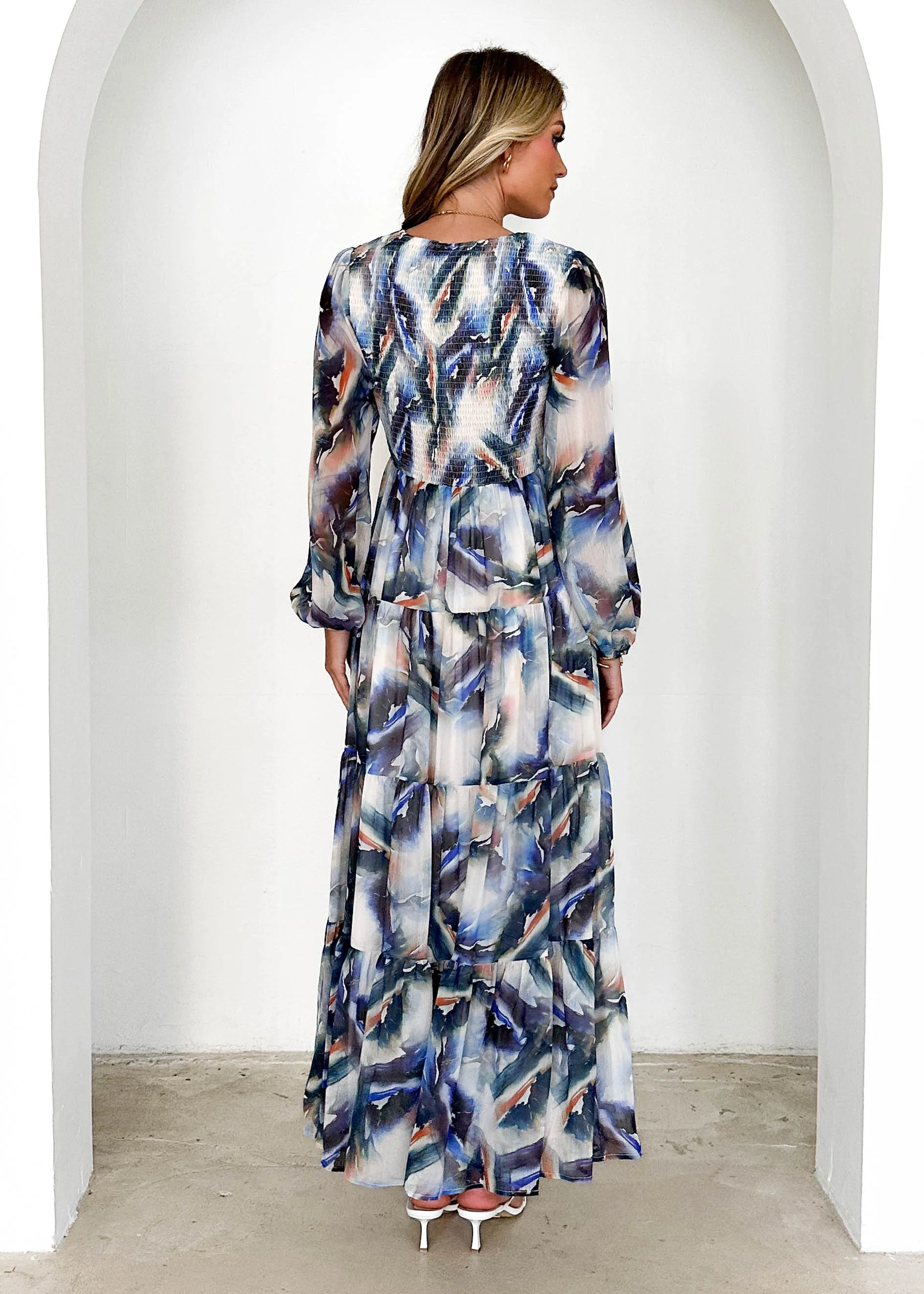 Hysteria Maxi Dress - Saphire Abstract - Image 4