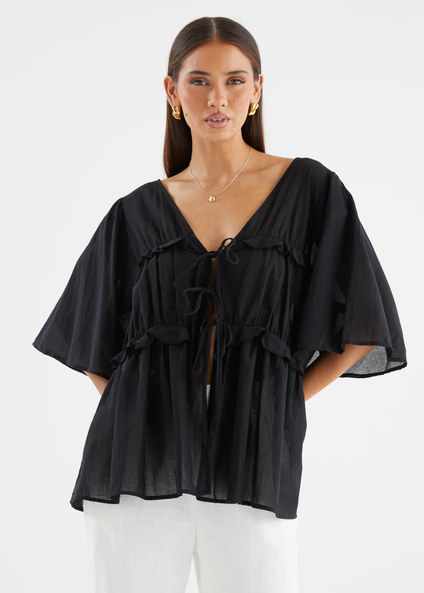 Imelda Blouse - Black - Image 2
