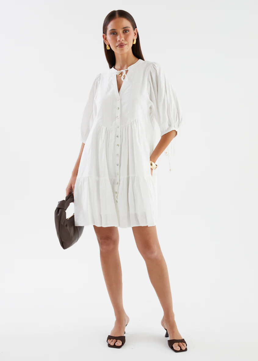 Iselin Dress - Off White - Image 2