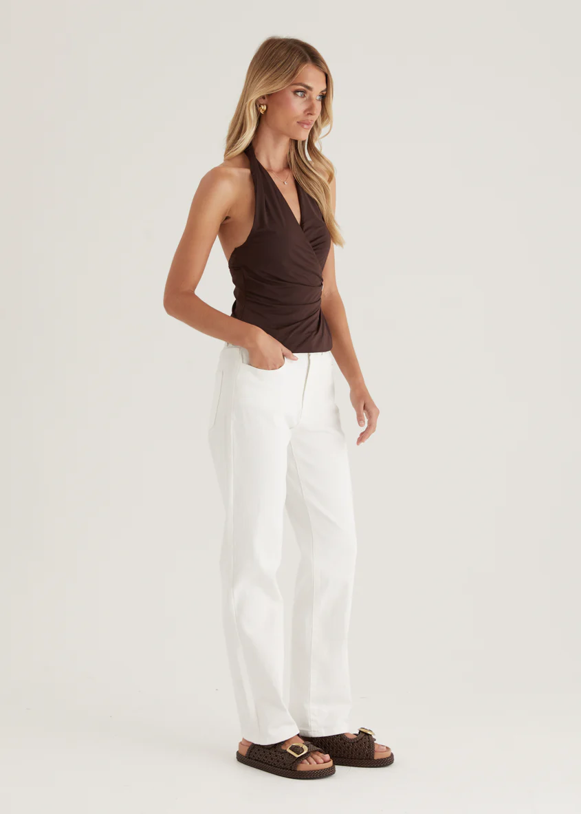Isobel Stretch Jeans - Off White - Image 6