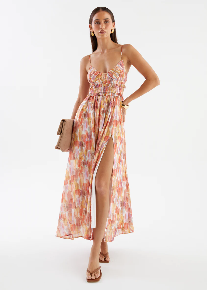 Jacey Maxi Dress - Sherbet Watercolour - Image 4