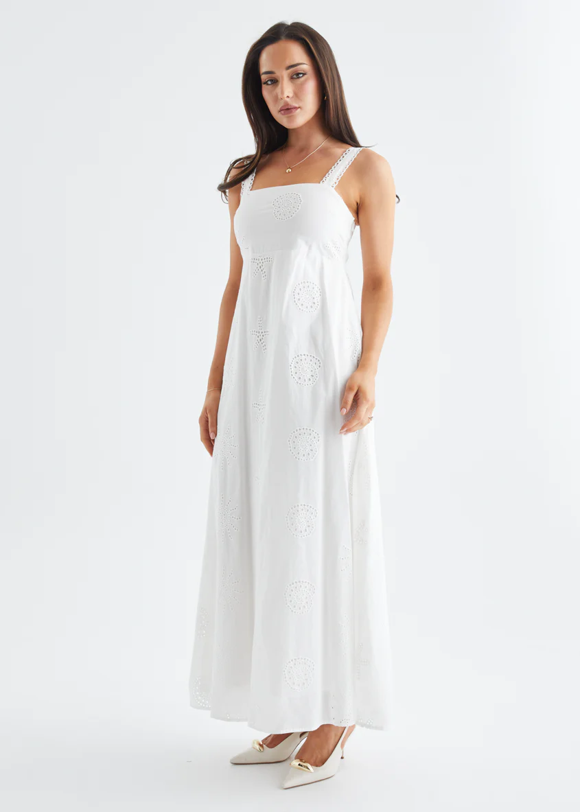 Jameson Maxi Dress - Off White - Image 6