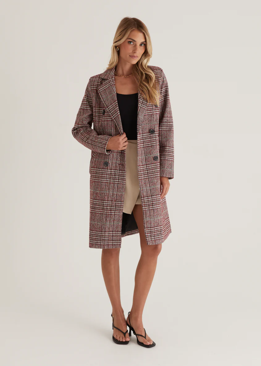 Jarren Coat - Red Check - Image 4