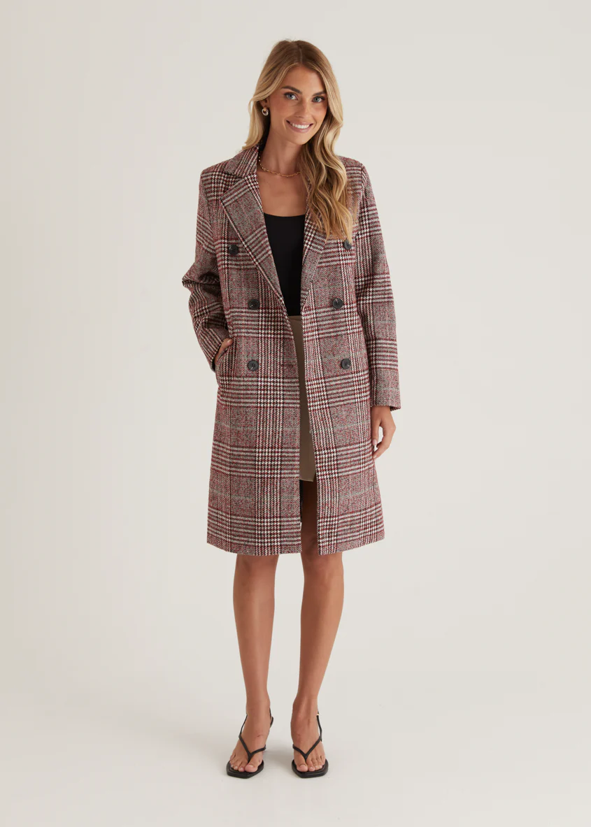 Jarren Coat - Red Check - Image 5