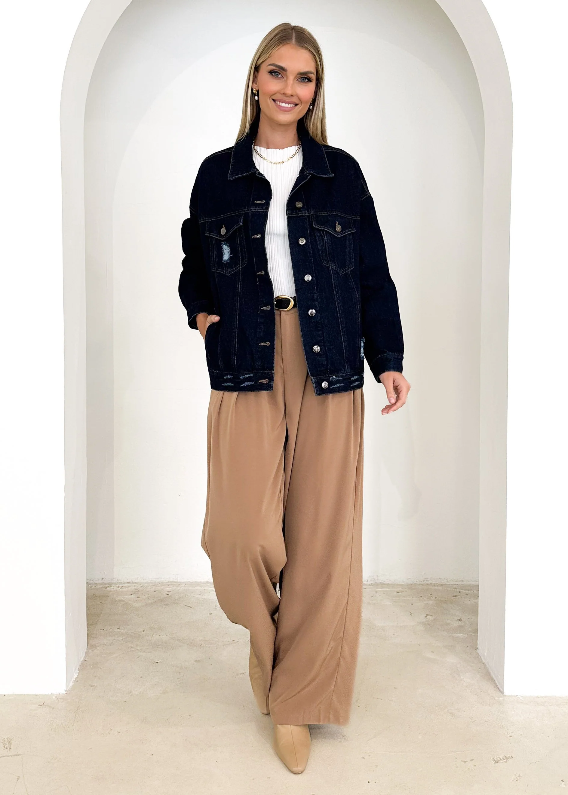 Jemma Denim Jacket - Indigo - Image 17