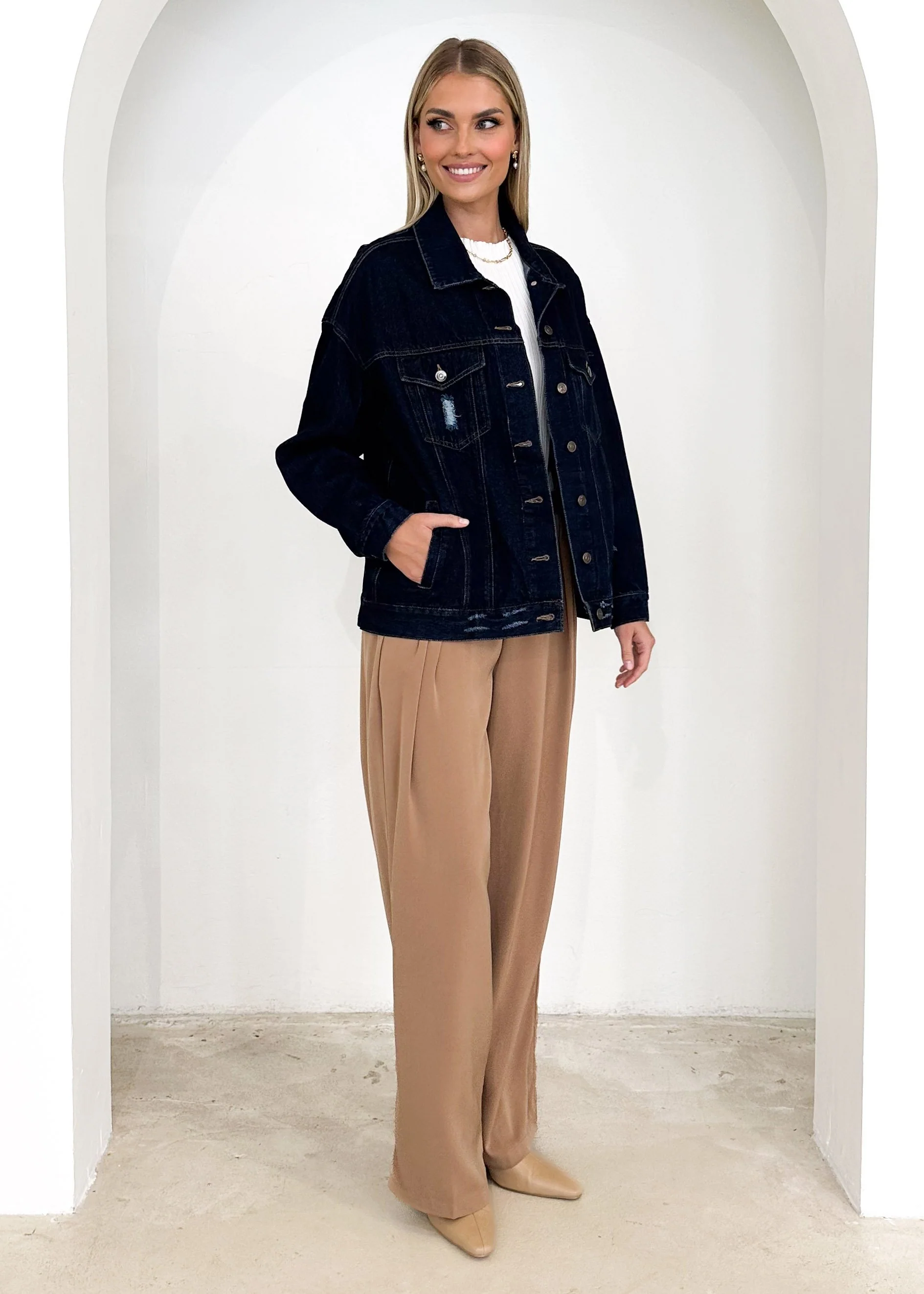 Jemma Denim Jacket - Indigo - Image 18