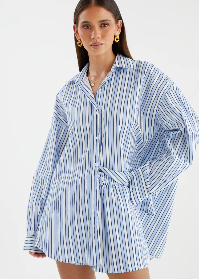 Jenkins Shirt - Sky Stripe - Image 4