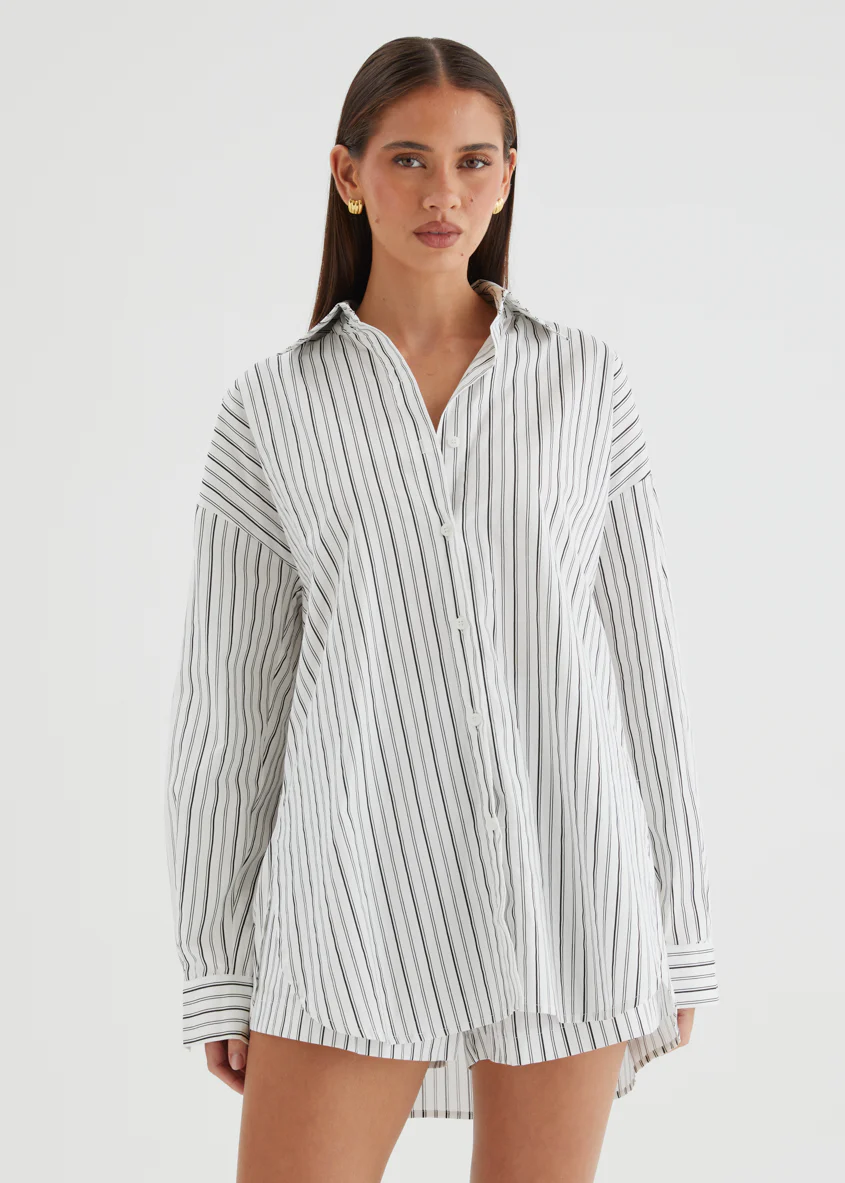 Jenkins Shirt - White Stripe - Image 3