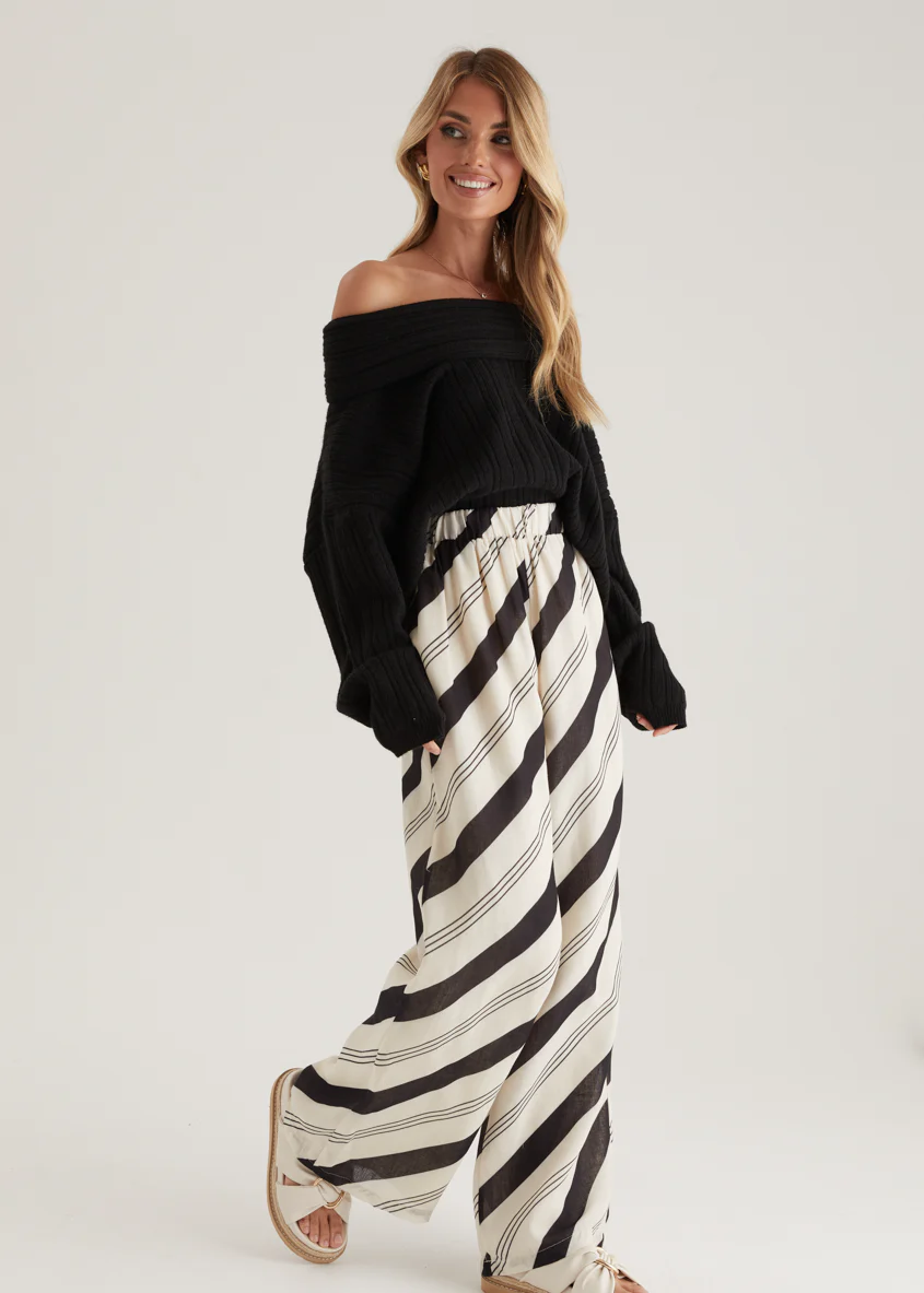 Jessa Pants - Black Stripe - Image 8