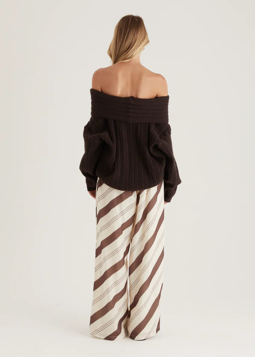 Jessa Pants - Choc Stripe - Image 10