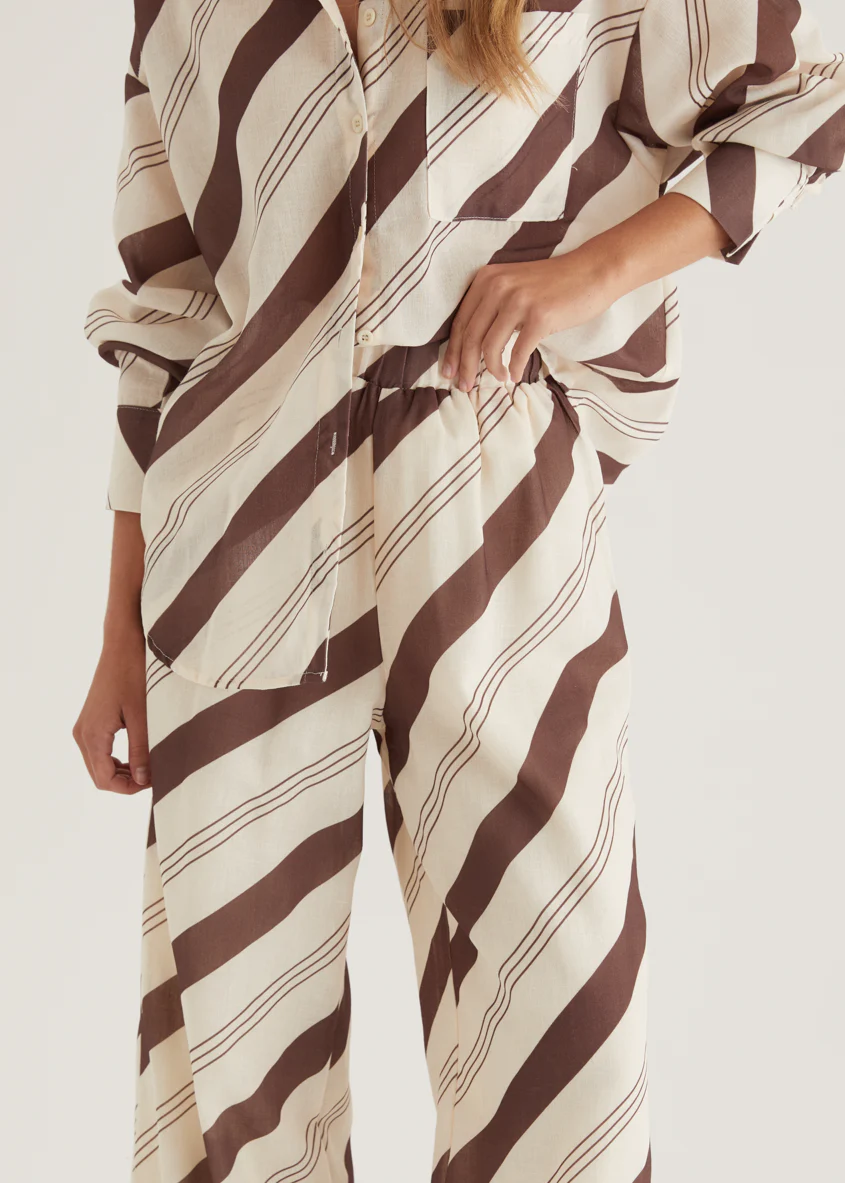 Jessa Pants - Choc Stripe - Image 12