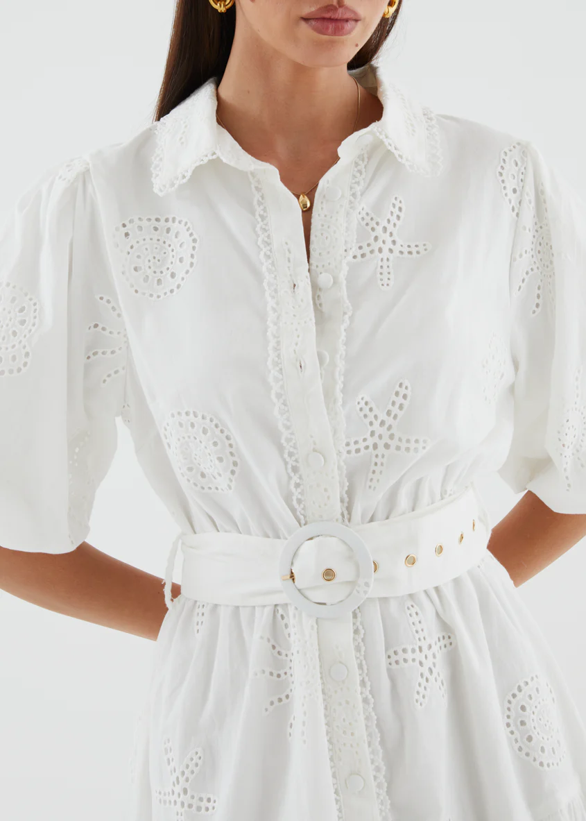 Josephine Dress - Off White - Image 10