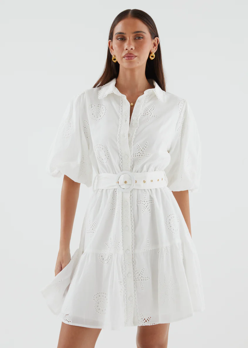 Josephine Dress - Off White - Image 2