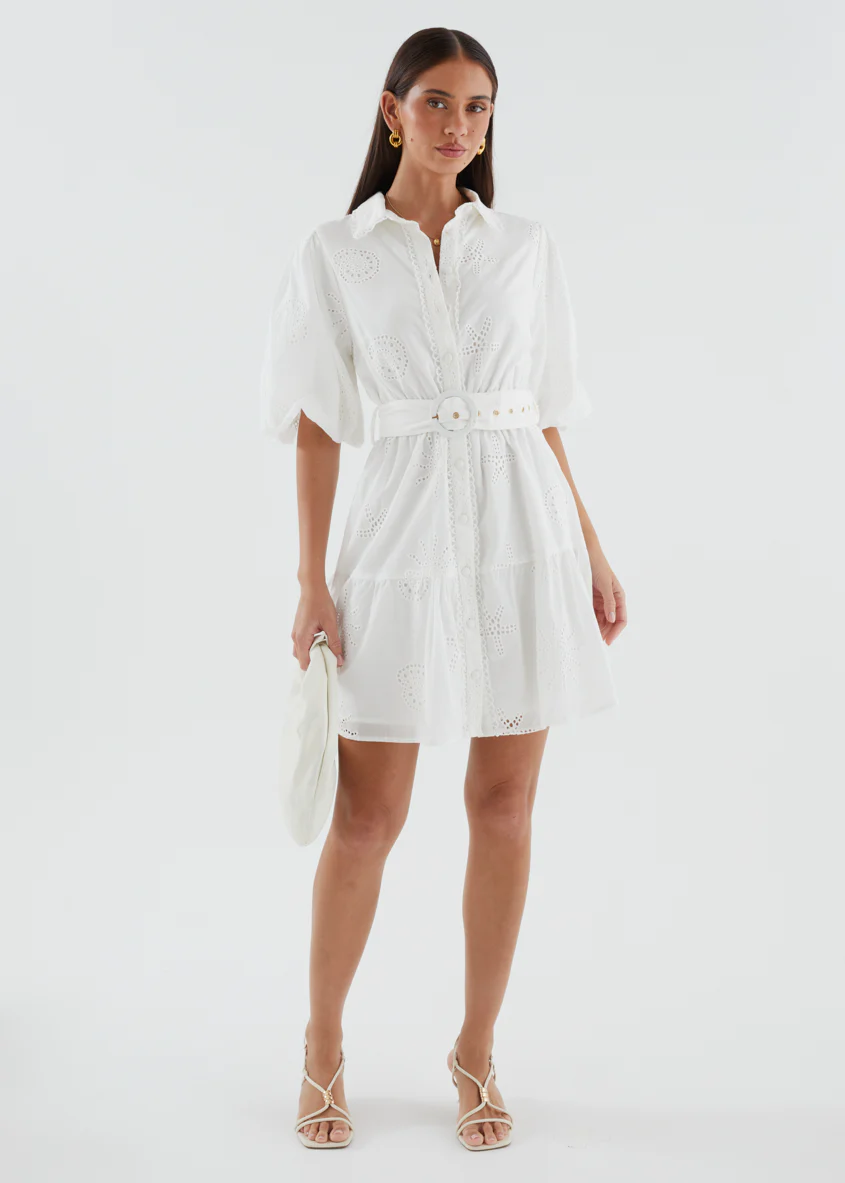 Josephine Dress - Off White - Image 5
