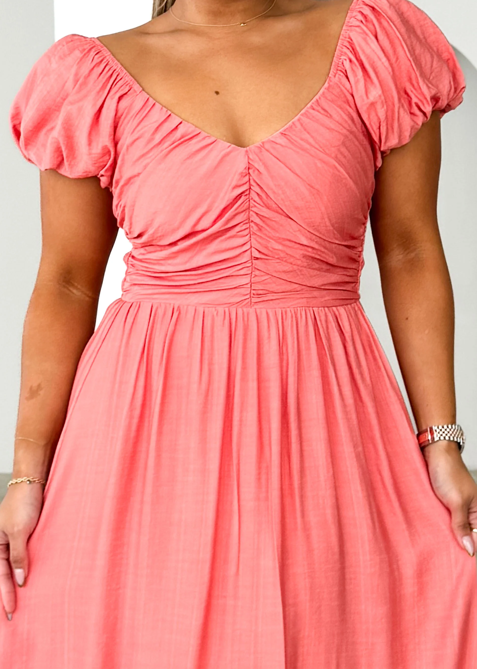 Juniper Maxi Dress - Coral - Image 6