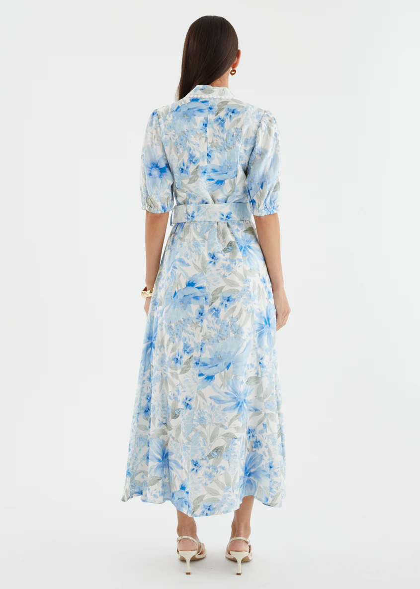 Kacy Maxi Dress - Baby Blue Blossom - Image 7