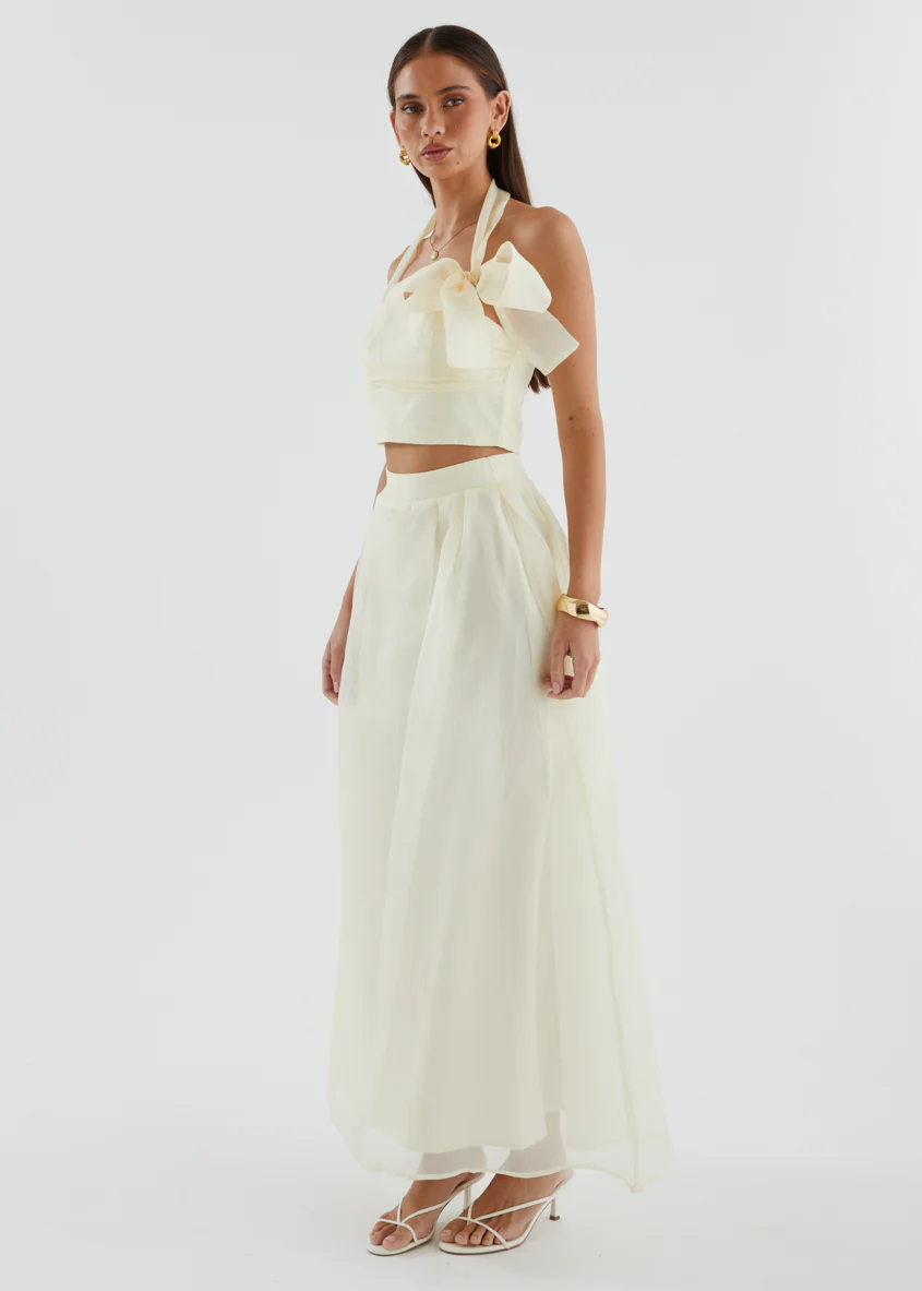 Kailah Halter Crop - Butter - Image 6
