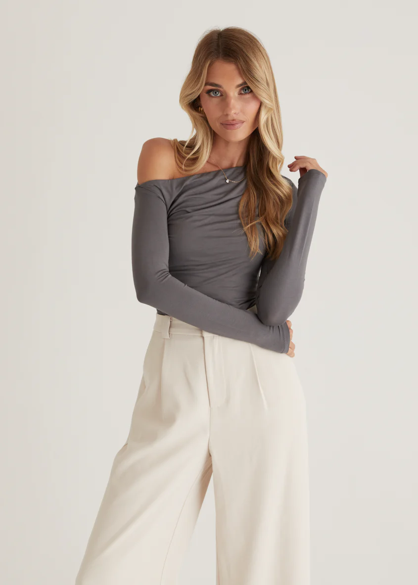 Kaira Top - Charcoal - Image 5