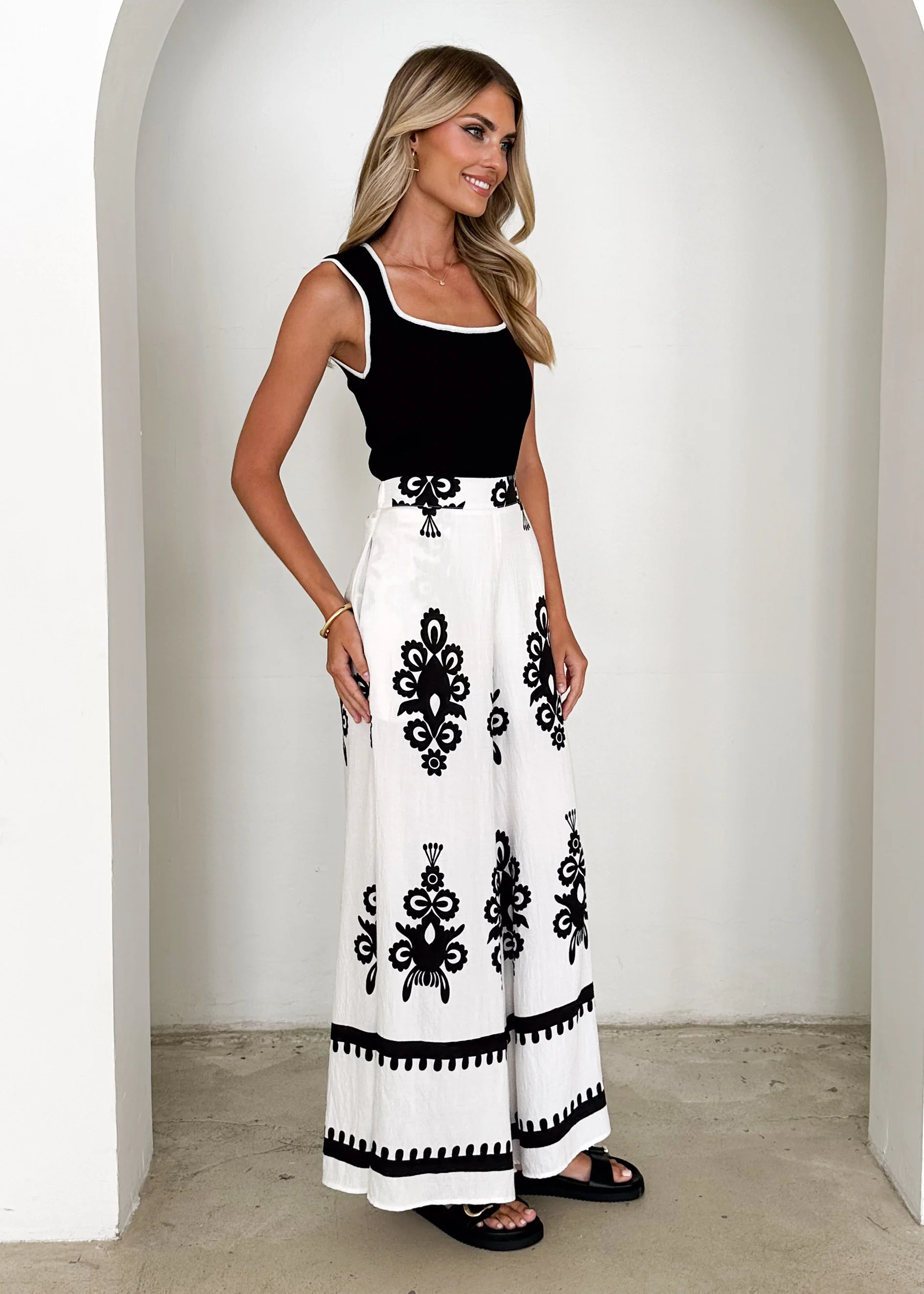 Kakoda Pants - Black Abstract - Image 6