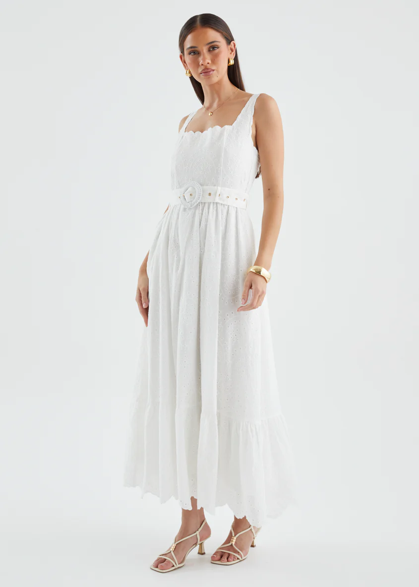 Kamilla Maxi Dress - White Anglaise - Image 6