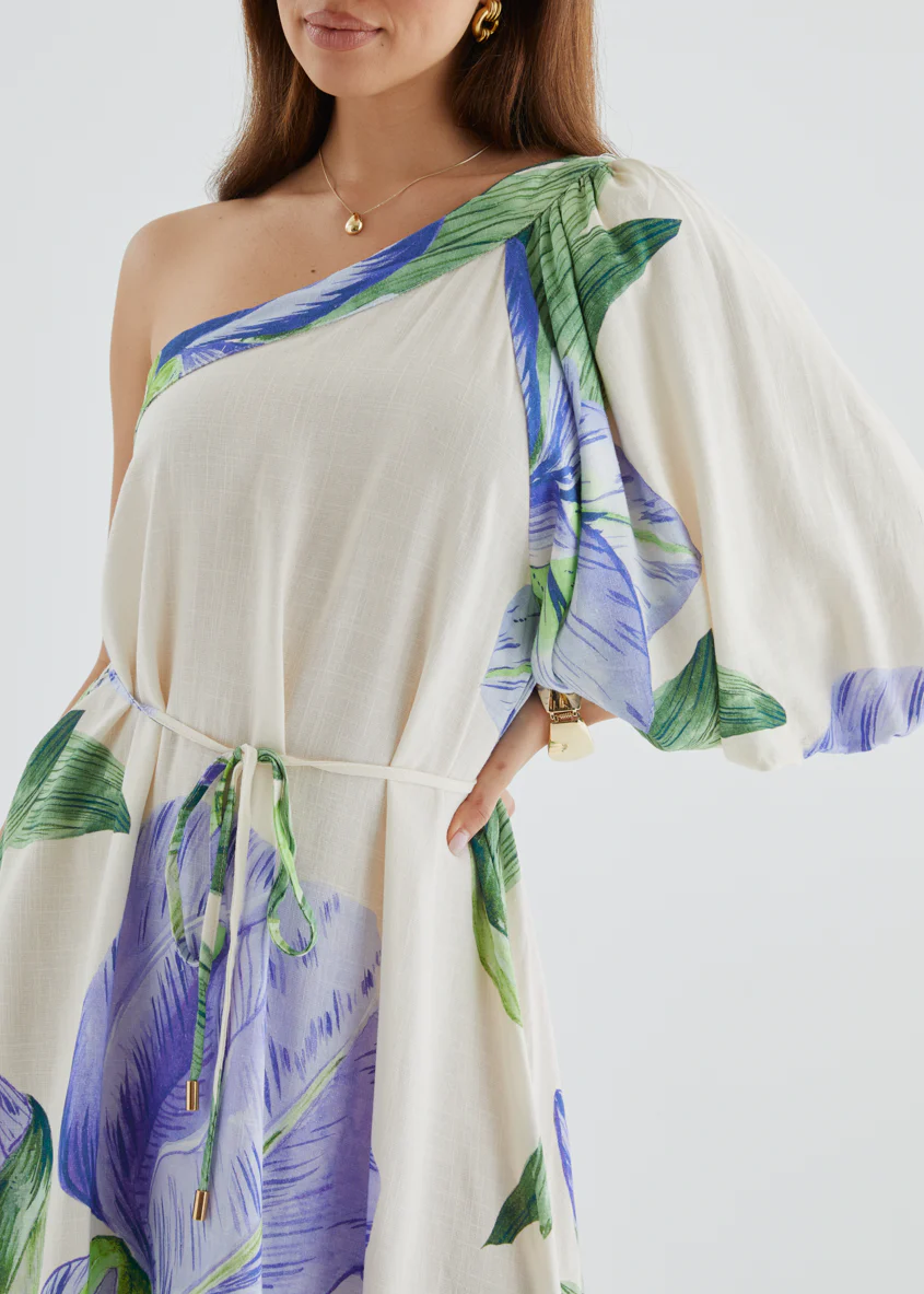 Karlene One Shoulder Maxi Dress - Sweet Iris - Image 9