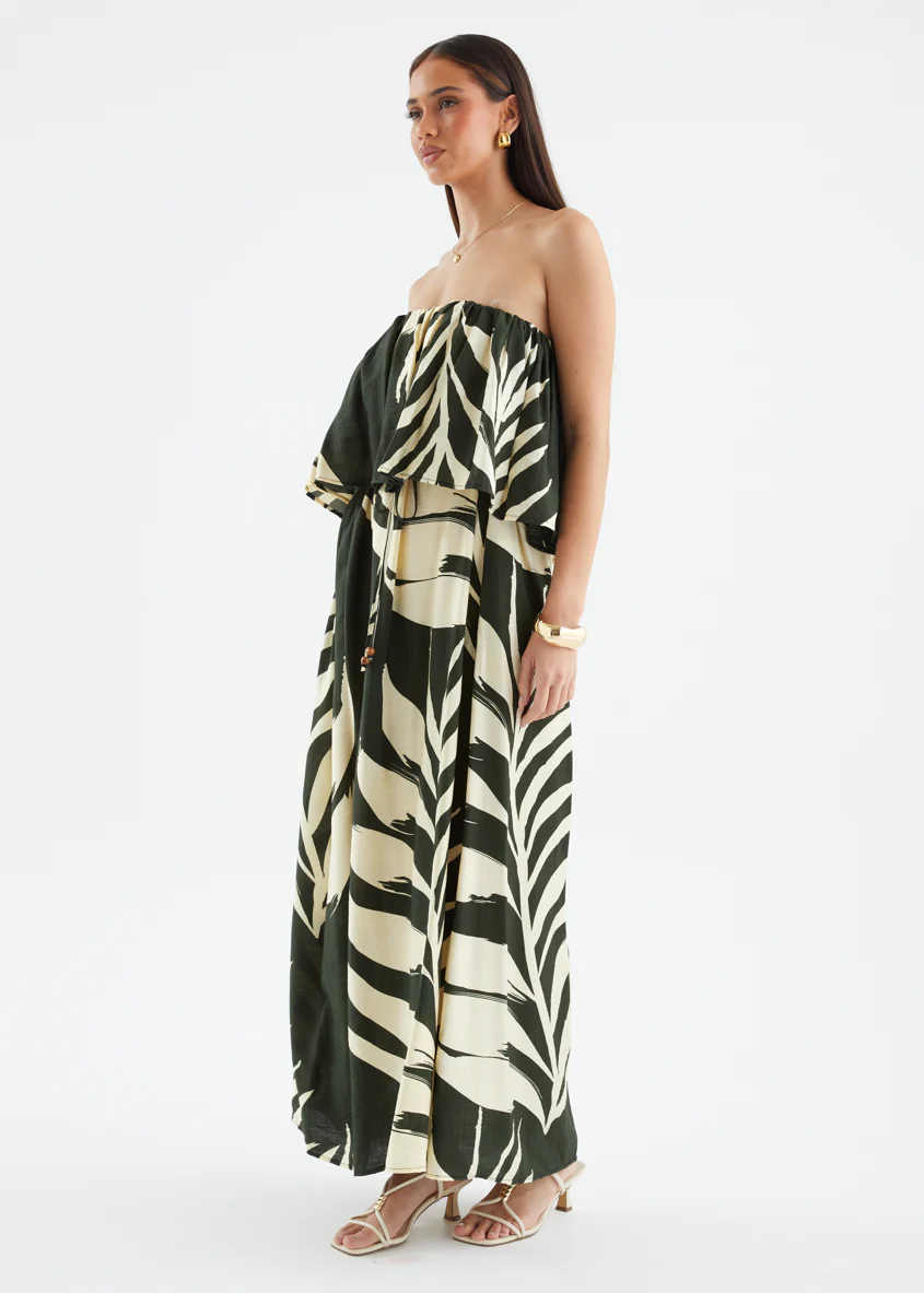 Karsyn One Shoulder Maxi Dress - Fern - Image 15