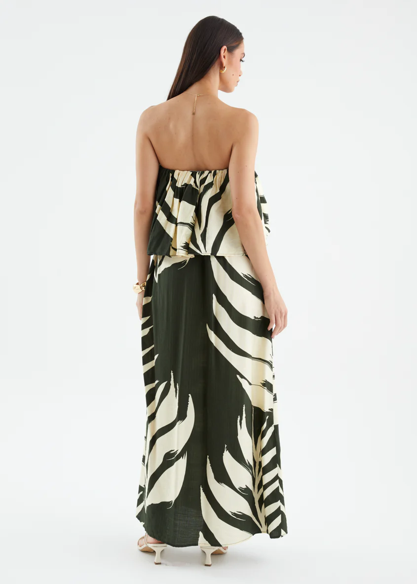 Karsyn One Shoulder Maxi Dress - Fern - Image 16
