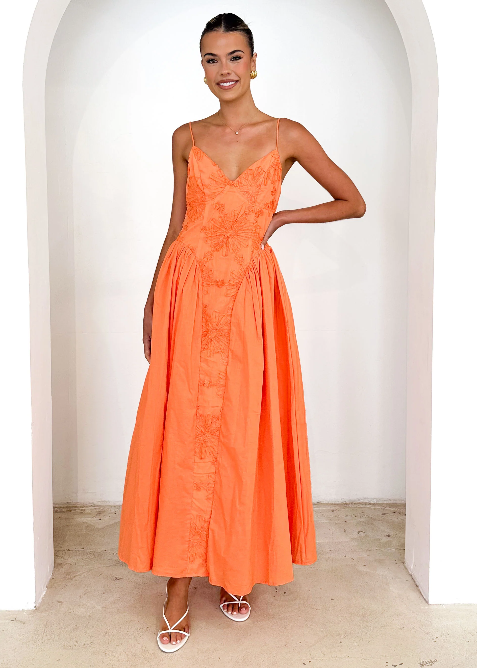 Kassi Maxi Dress - Orange - Image 3