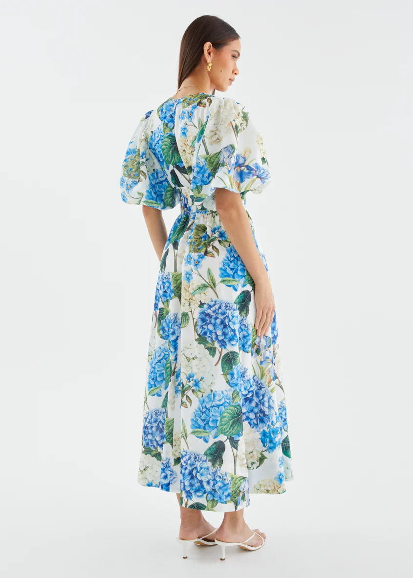 Kathleen Maxi Dress - Blue Hydrangea - Image 9