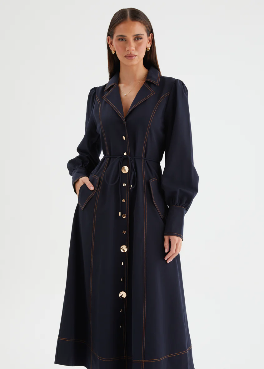 Katreen Midi Dress - Midnight - Image 2