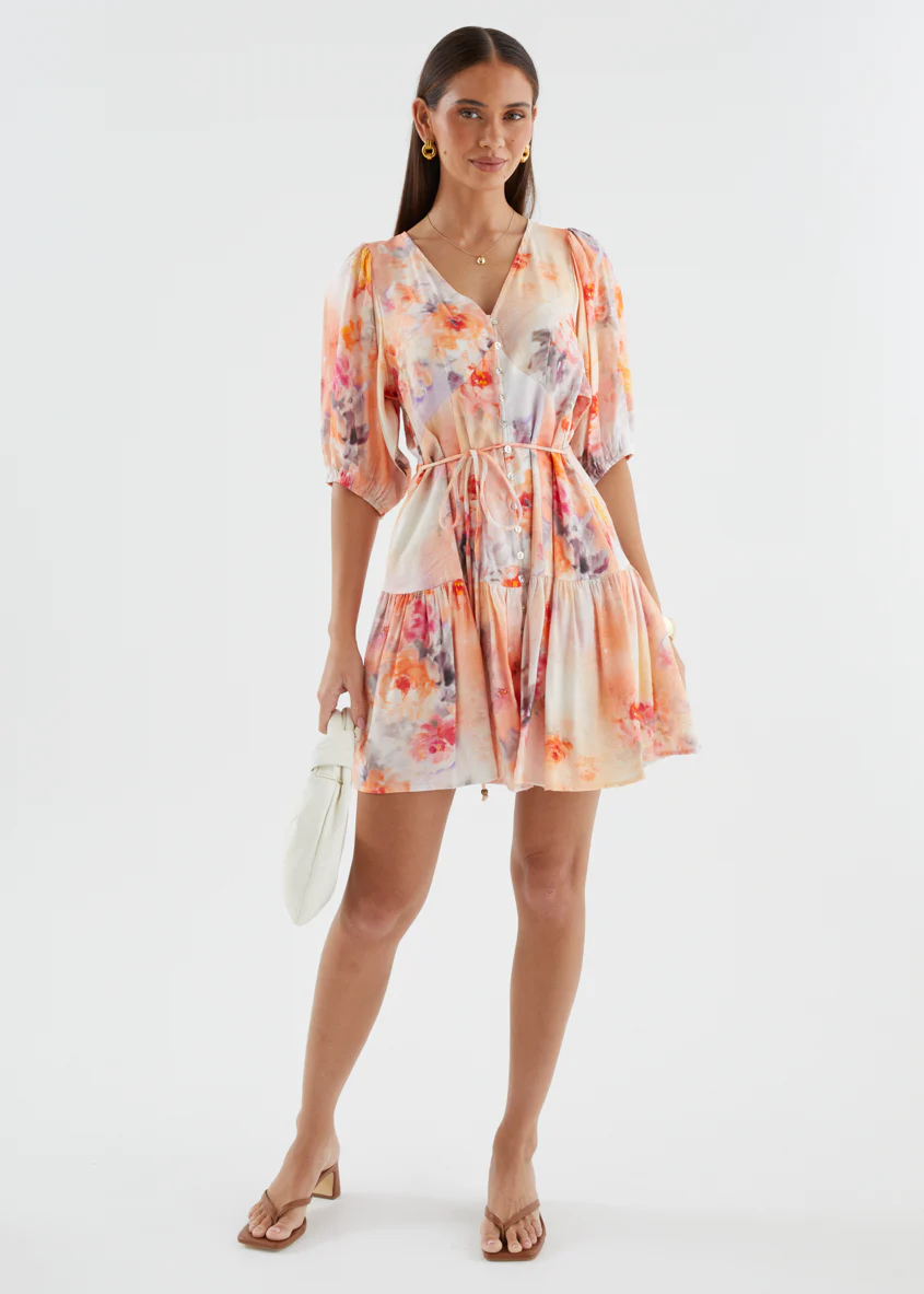 Kayleigh Dress - Peach Blossom - Image 3