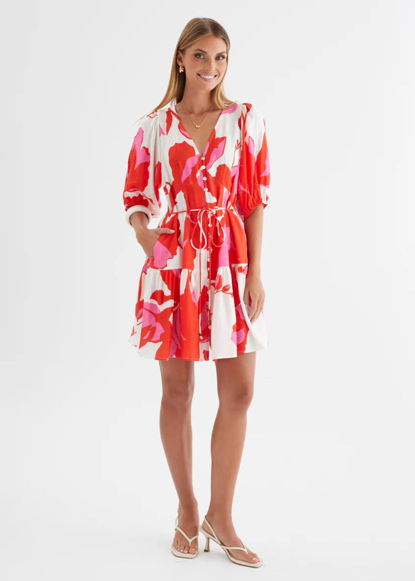 Kayleigh Dress - Ruby Petal - Image 5
