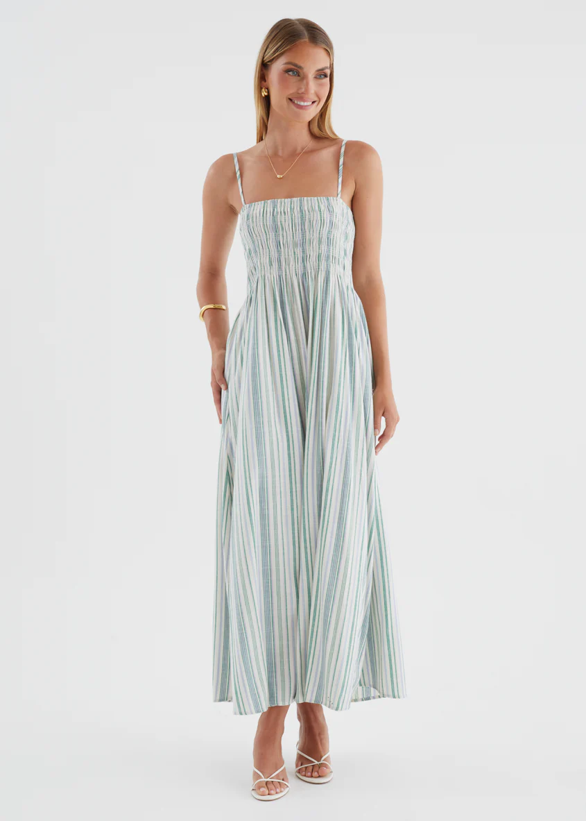Keagan Maxi Dress - Agave Stripe - Image 2