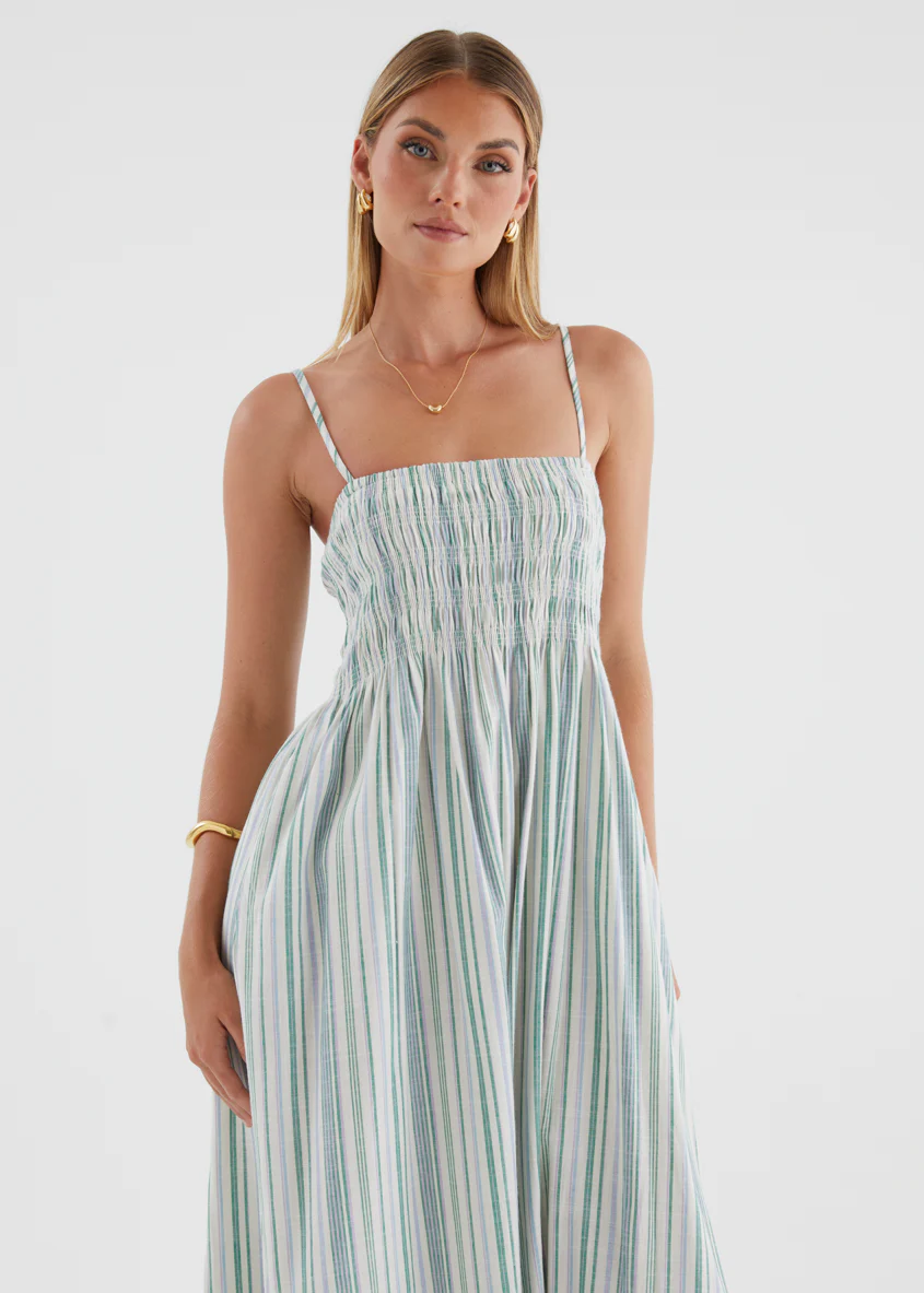 Keagan Maxi Dress - Agave Stripe - Image 3