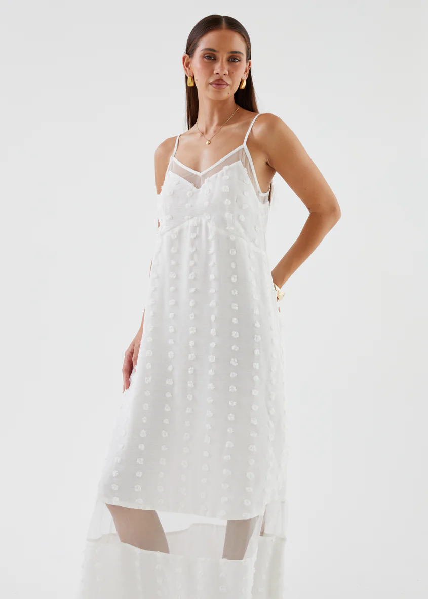 Kearan Maxi Dress - Off White - Image 3