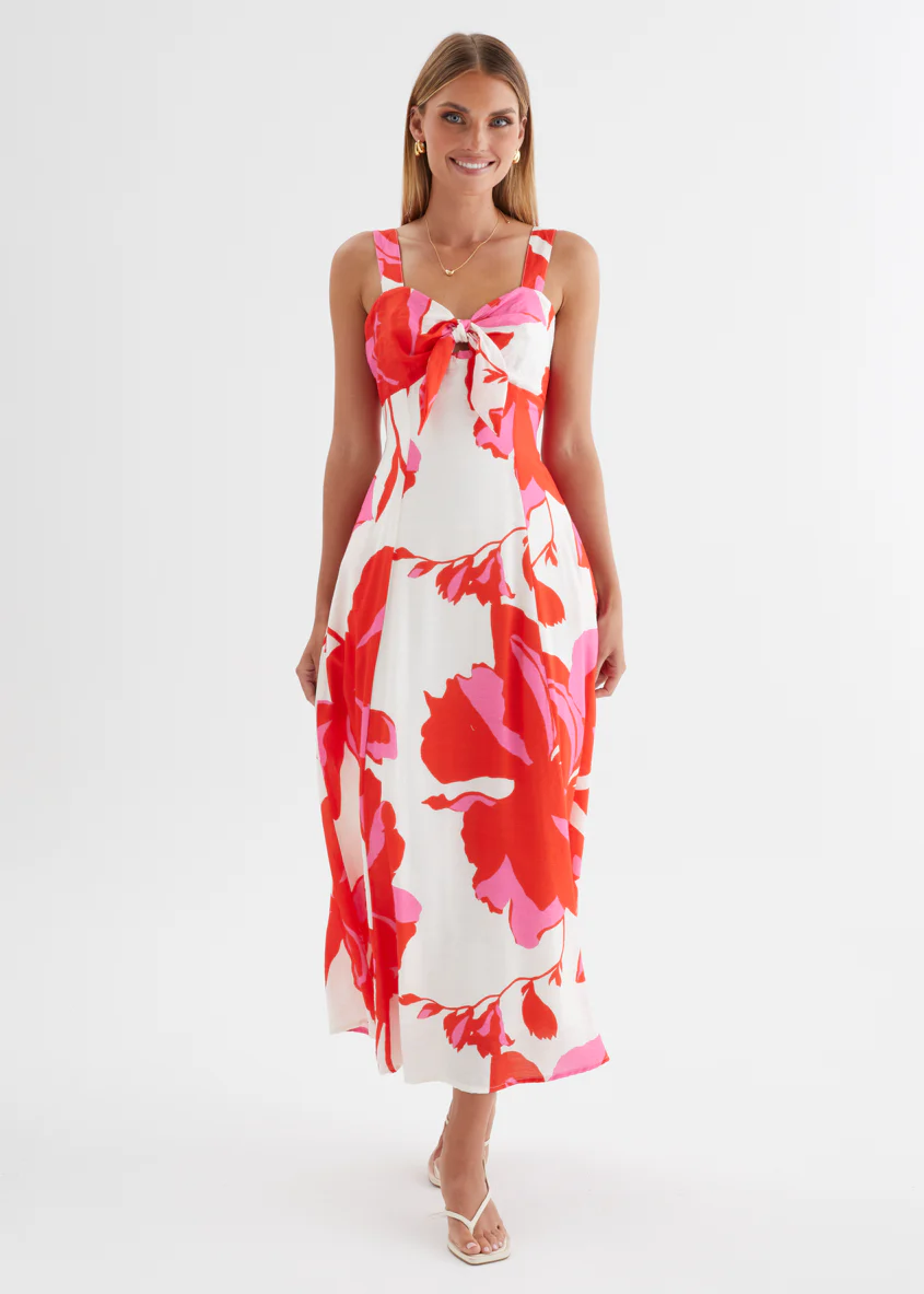 Kerana Maxi Dress - Ruby Petal - Image 6