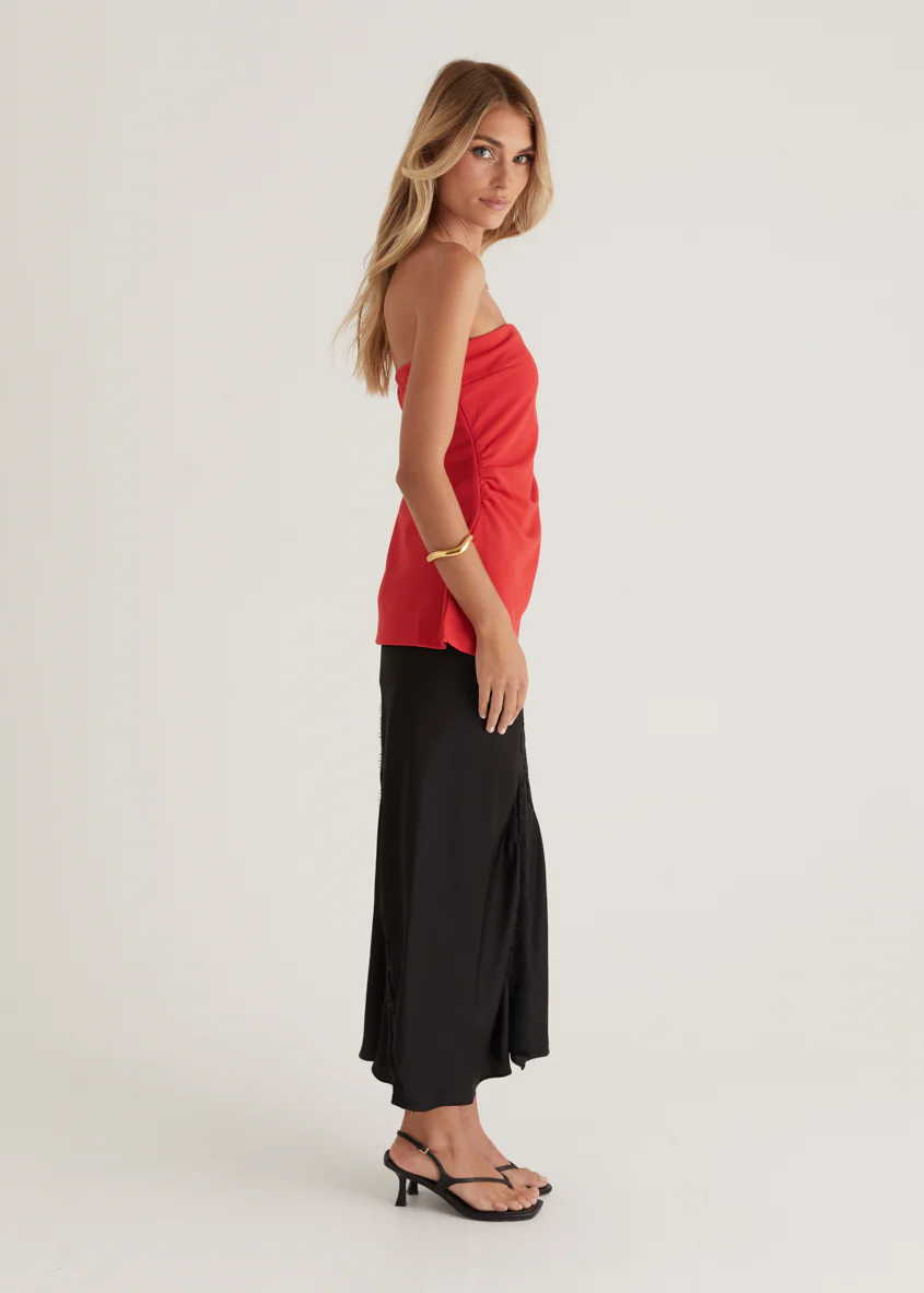Kimili Strapless Top - Red - Image 8