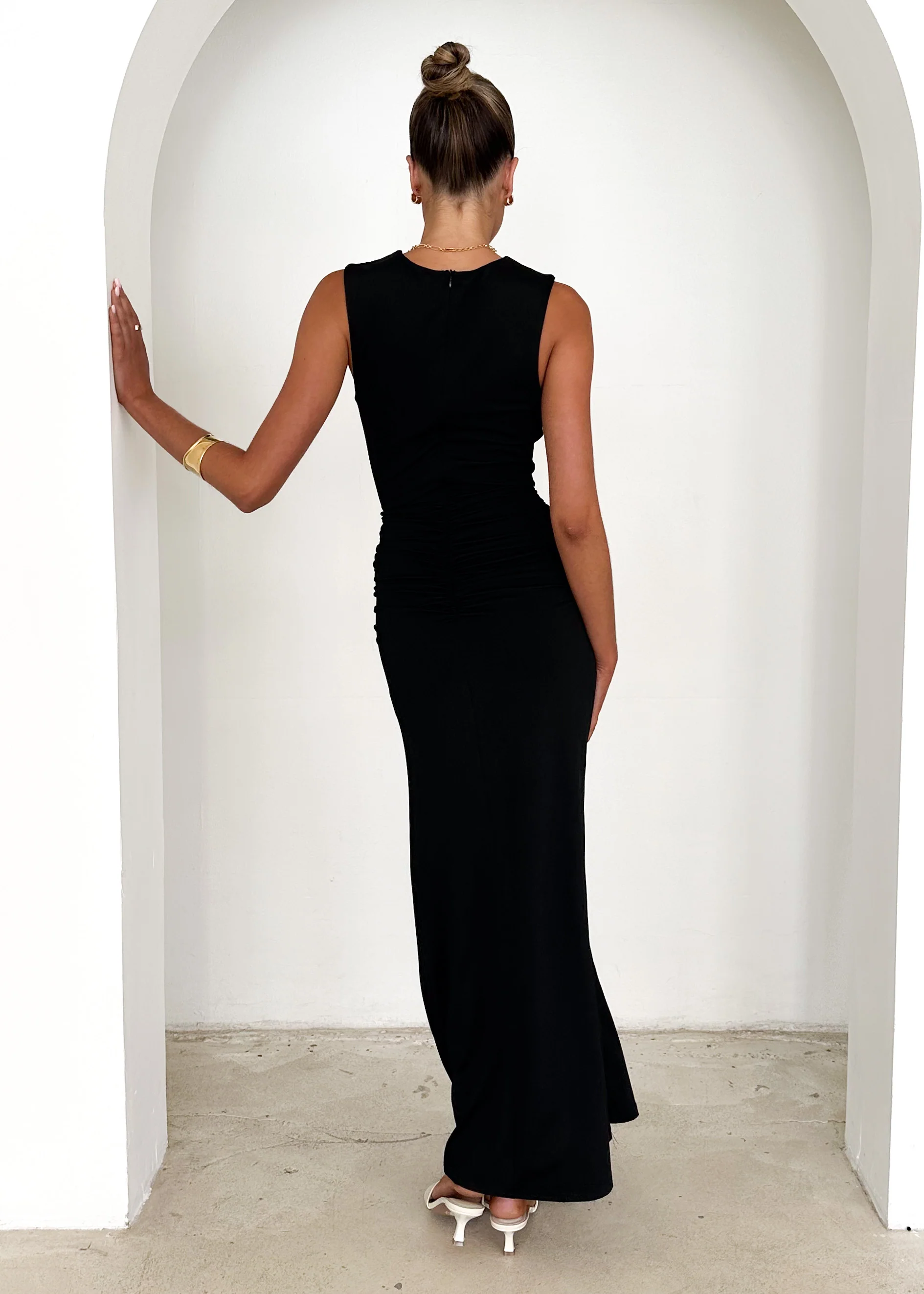 Koi Maxi Dress - Black - Image 5