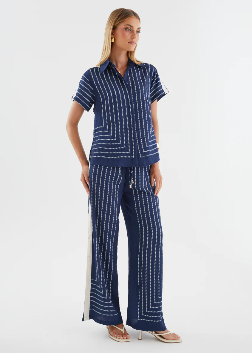 Kylen Pants - Navy Rope Stripe - Image 5