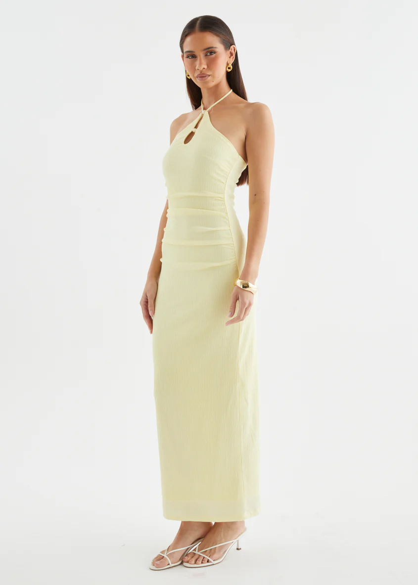 Lara Halter Maxi Dress - Butter - Image 6