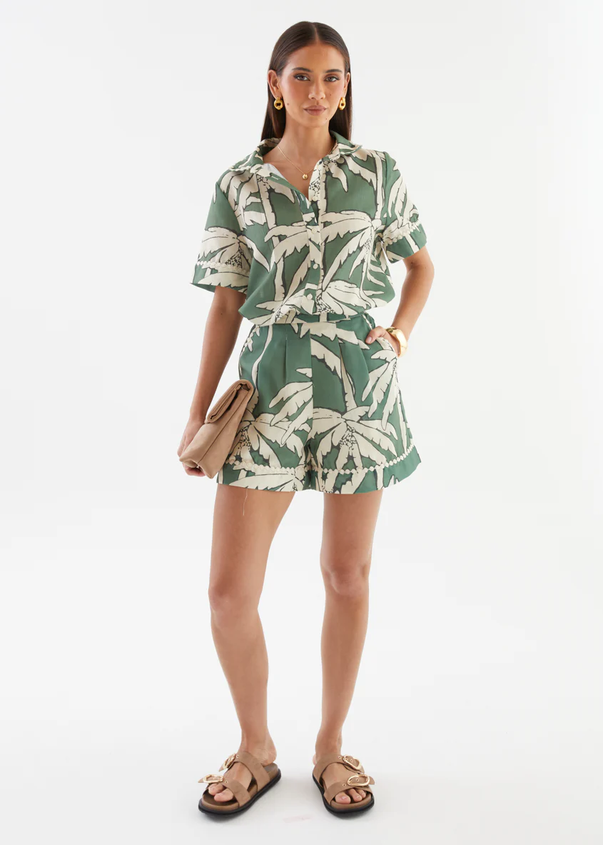 Laurie Shorts - Sage Palm - Image 4